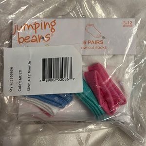 NWT 3-12 months Baby low cut Socks 6 Pairs